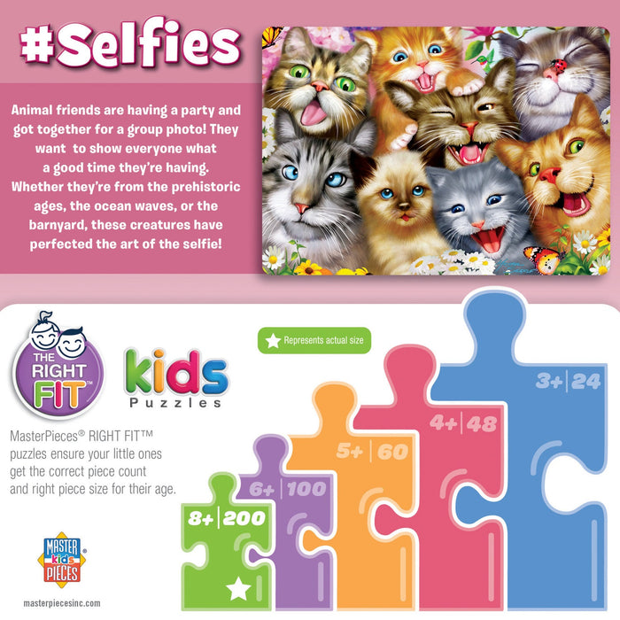 Selfies - Pretty Kitties 200 Piece Jigsaw Puzzle - Just $12.99! Shop now at Retro Gaming of Denver