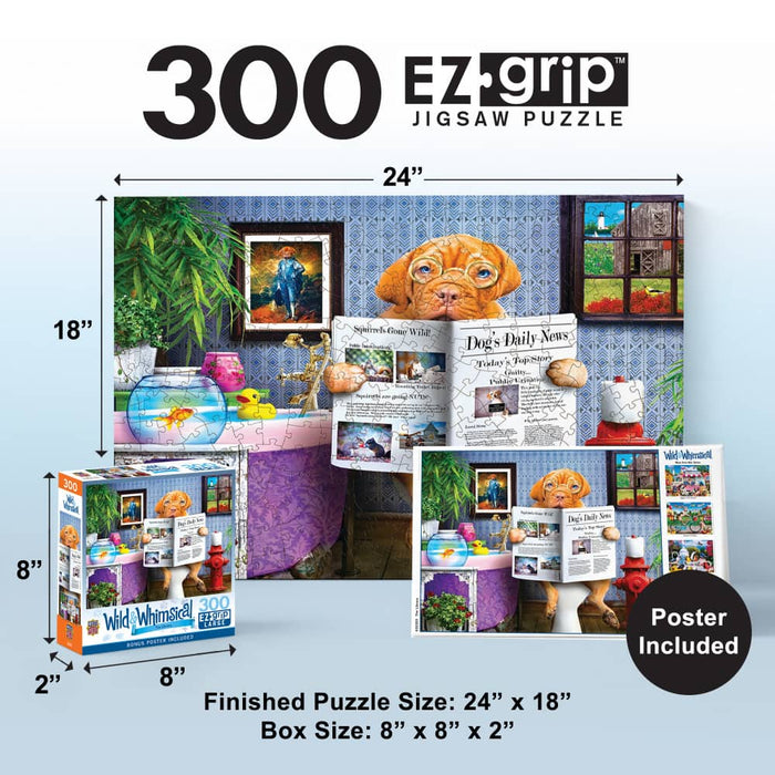 Wild & Whimsical - The Library 300 Piece EZ Grip Jigsaw Puzzle - for just $14.99! 