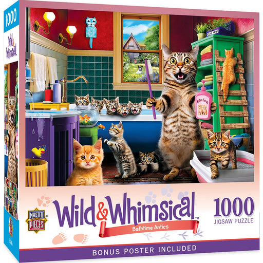 Wild & Whimsical - Bathtime Antics 1000 Piece Jigsaw Puzzle - Premium 1000 Piece - Just $16.99! Shop now at Retro Gaming of Denver