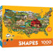 Contours - America the Beautiful 1000 Piece Shaped Jigsaw Puzzle - Just $16.99! Shop now at Retro Gaming of Denver