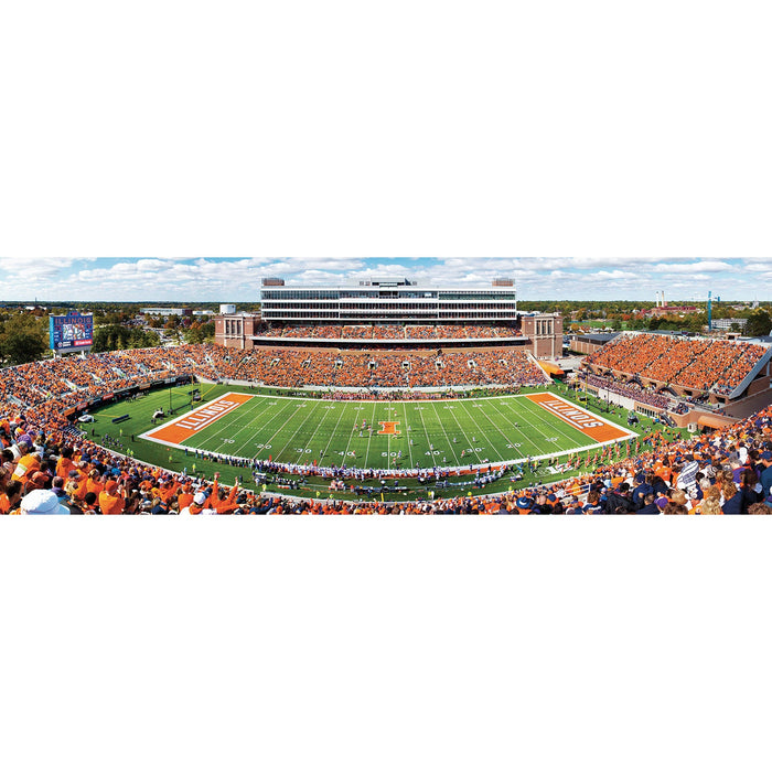 Illinois Fighting Illini - 1000 Piece Panoramic Jigsaw Puzzle - Just $19.99! Shop now at Retro Gaming of Denver