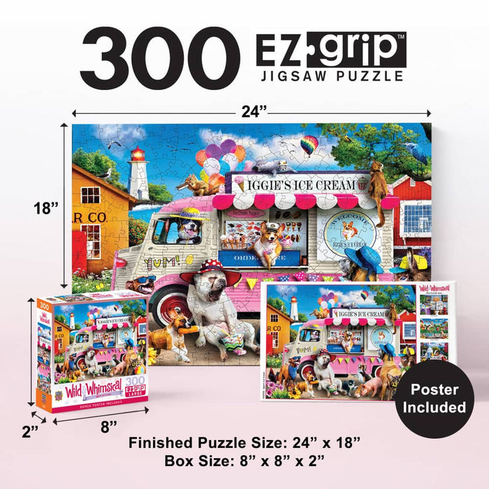 Wild & Whimsical - Iggy's Ice Cream 300 Piece EZ Grip Jigsaw Puzzle - for just $14.99! 