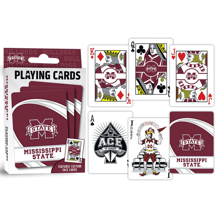 Mississippi State Bulldogs Playing Cards - 54 Card Deck - Just $6.99! Shop now at Retro Gaming of Denver