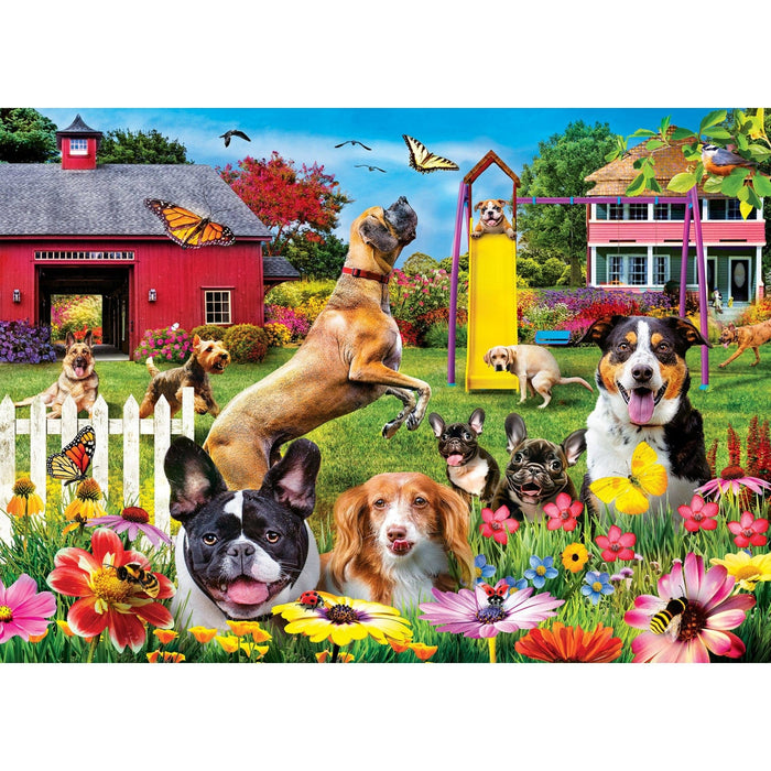 Wild & Whimsical - Dog Gone Good Day 1000 Piece Jigsaw Puzzle - for just $12.99! 