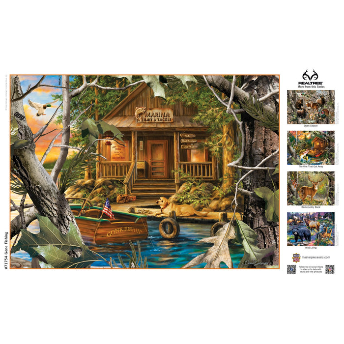 Realtree - Gone Fishing 1000 Piece Jigsaw Puzzle - Just $16.99! Shop now at Retro Gaming of Denver