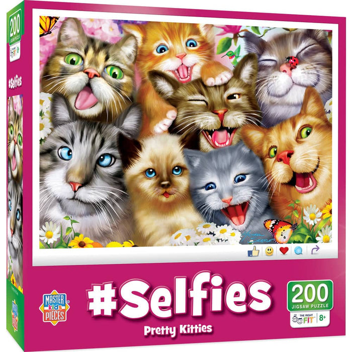 Selfies - Pretty Kitties 200 Piece Jigsaw Puzzle - for just $12.99! 