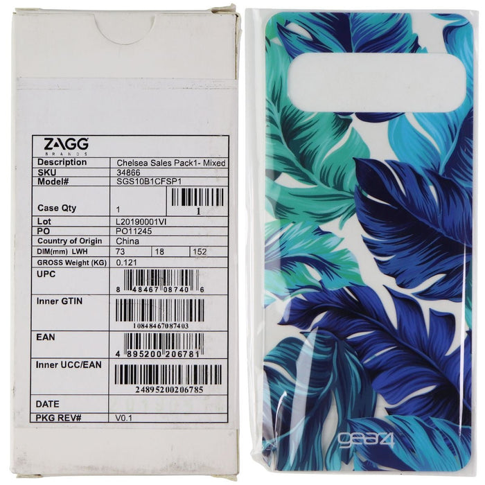 ZAGG Gear4 Swappable Inserts for Galaxy S10 Chelsea Cases - Blue Palm (25 Pack) - Just $4.99! Shop now at Retro Gaming of Denver