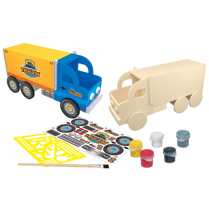 Semi Truck Wood Paint Set - Just $16.99! Shop now at Retro Gaming of Denver