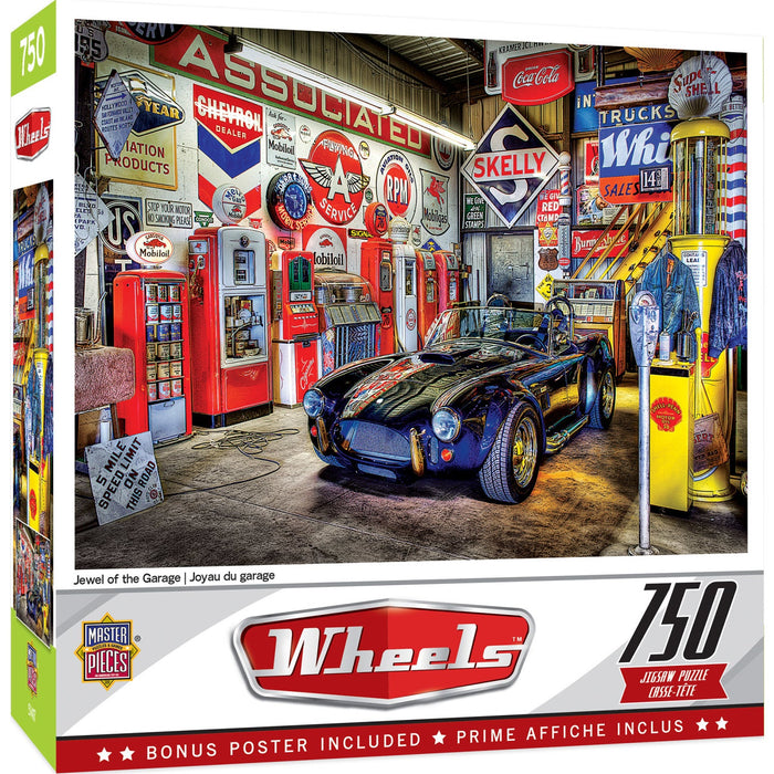 Wheels - Jewel of the Garage 750 Piece Jigsaw Puzzle - Just $14.99! Shop now at Retro Gaming of Denver