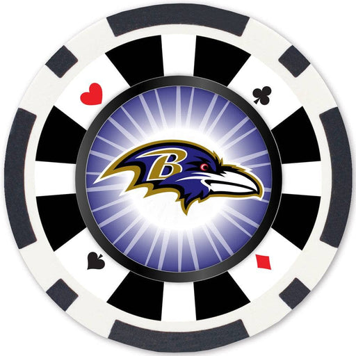 Baltimore Ravens 100 Piece Poker Chips - for just $9.99! 