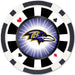 Baltimore Ravens 100 Piece Poker Chips - for just $9.99! 