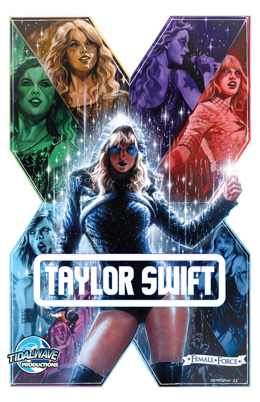FEMALE FORCE TAYLOR SWIFT UNKNOWN COMICS STEVEN DEFENDINI EXCLUSIVE X VAR (03/27/2024) - for just $10! 