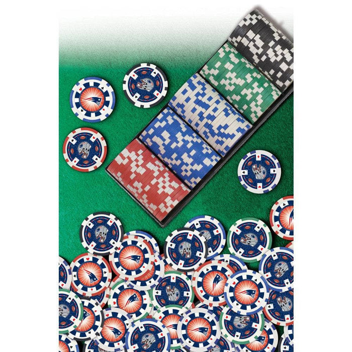 New England Patriots 100 Piece Poker Chips - for just $29.99! 