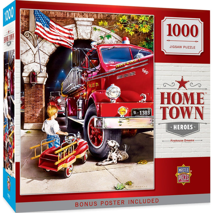 Hometown Heroes - Firehouse Dreams 1000 Piece Jigsaw Puzzle - for just $16.99! 