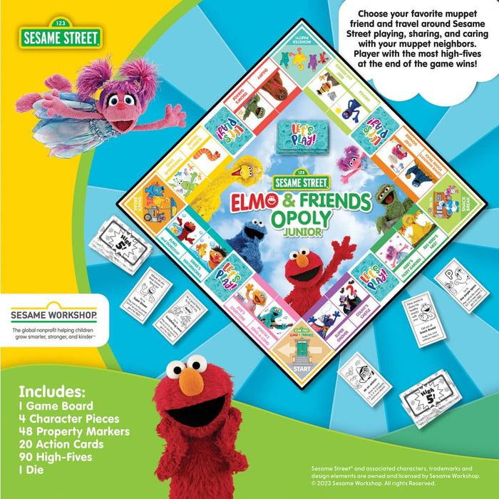 Sesame Street - Elmo & Friends Opoly Junior Board Game - for just $24.99! 