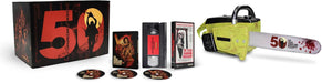 The Texas Chain Saw Massacre - 50th Anniversary Chainsaw Edition (4K Ultra HD + Blu-ray + VHS) - for just $139.99! 