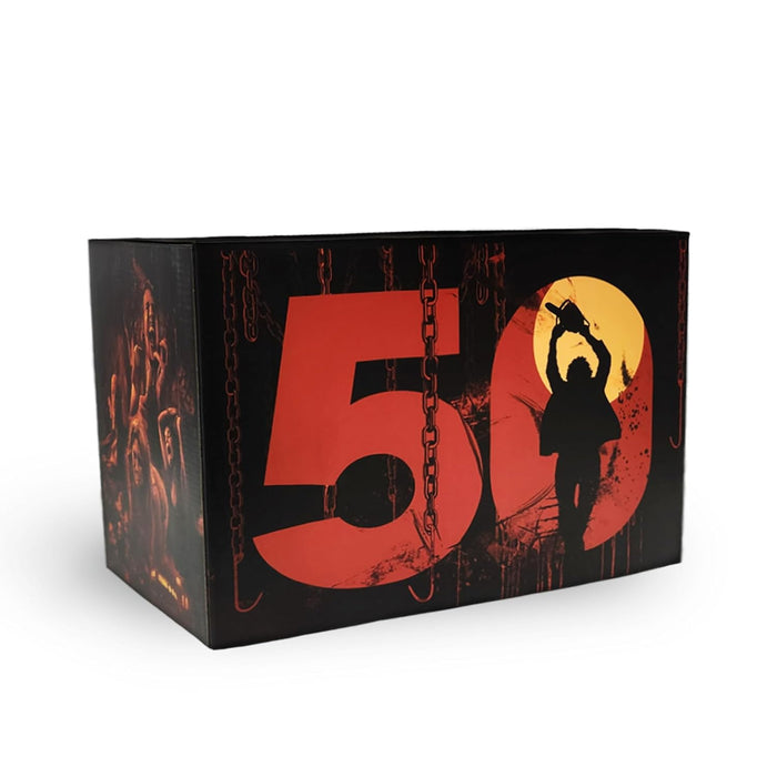The Texas Chain Saw Massacre - 50th Anniversary Chainsaw Edition (4K Ultra HD + Blu-ray + VHS) - for just $139.99! 