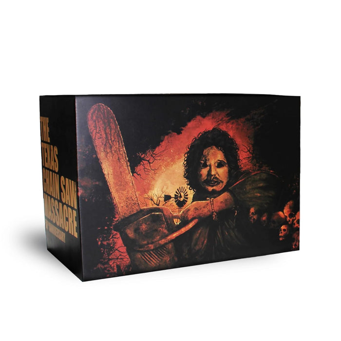 The Texas Chain Saw Massacre - 50th Anniversary Chainsaw Edition (4K Ultra HD + Blu-ray + VHS) - for just $139.99! 