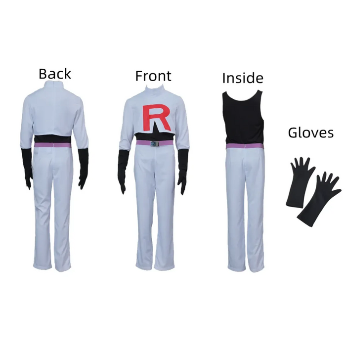 Team Rocket Jessie & James Cosplay Set – Anime Full Outfit for Men & Women - for just $33.95! 