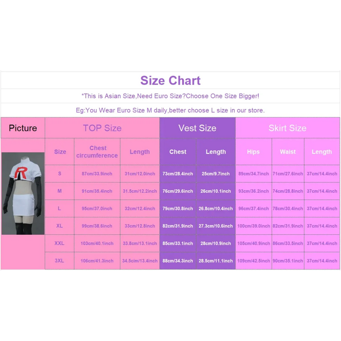 Team Rocket Jessie & James Cosplay Set – Anime Full Outfit for Men & Women - for just $33.95! 