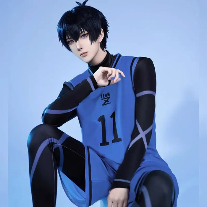 Lock Isagi Yoichi Cosplay Set – Anime Sports Jersey & Jumpsuit - for just $36.99! 