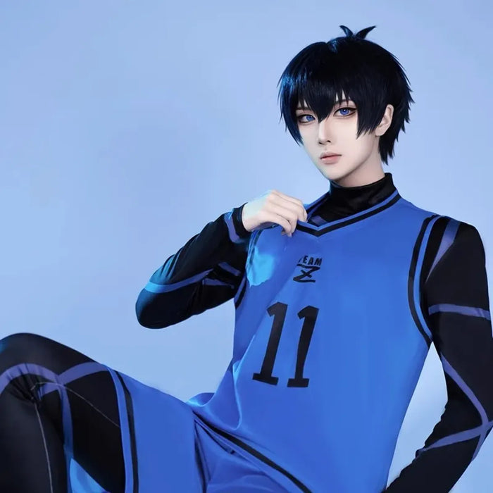 Lock Isagi Yoichi Cosplay Set – Anime Sports Jersey & Jumpsuit - for just $36.99! 
