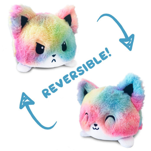 TeeTurtle Reversible Fox: Rainbow (Mini) - Premium Toys and Collectible - Just $16.99! Shop now at Retro Gaming of Denver