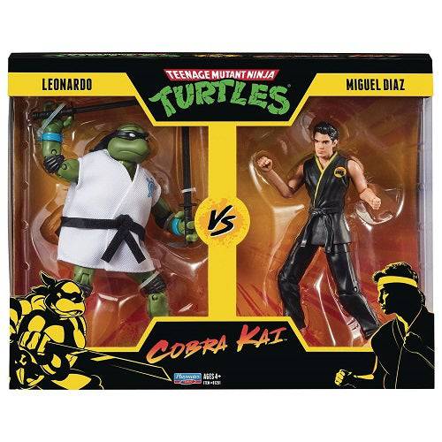 Teenage Mutant Ninja Turtles X Cobra Kai - Leonardo Vs. Miguel Diaz 2-Pack Action Figures - for just $44.41! 