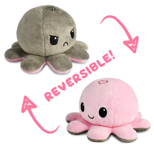TeeTurtle Reversible Octopus: Heart/Broken Heart (Mini) - Premium Toys and Collectible - Just $16.99! Shop now at Retro Gaming of Denver