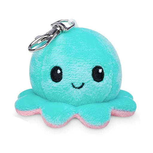 TeeTurtle Plushie Charm Keychain: Happy Aqua Octopus - for just $9.99! 