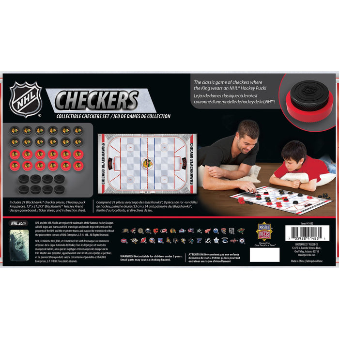 Chicago Blackhawks Checkers Board Game - Just $19.99! Shop now at Retro Gaming of Denver