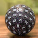 The Orb D100 -  Purple, White, and Black Metal Die - Just $39.99! Shop now at Retro Gaming of Denver