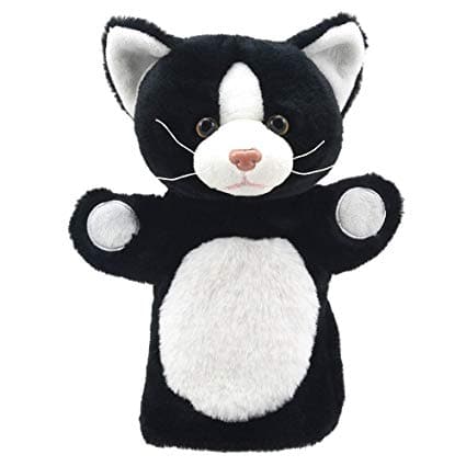 Animal Puppet Buddies - Cat Black and White - Premium Plush - Just $12.99! Shop now at Retro Gaming of Denver