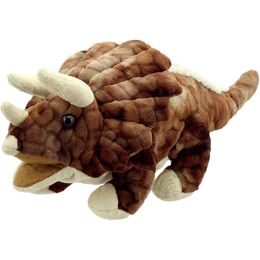Baby Triceratops Puppet - Brown - Premium Plush - Just $19.99! Shop now at Retro Gaming of Denver