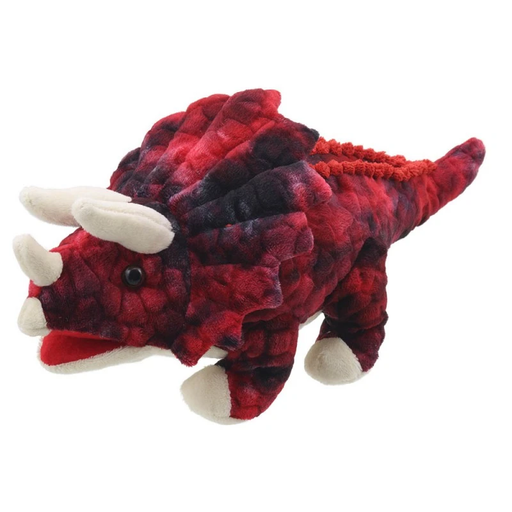 Baby Triceratops Puppet - Red - Premium Plush - Just $19.99! Shop now at Retro Gaming of Denver