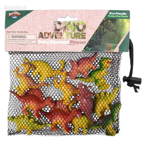 12 Piece Baby Dinosaur Mesh Bag Play Set - Premium Imaginative Play - Just $7.99! Shop now at Retro Gaming of Denver