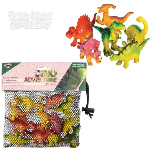 12 Piece Baby Dinosaur Mesh Bag Play Set - Premium Imaginative Play - Just $7.99! Shop now at Retro Gaming of Denver