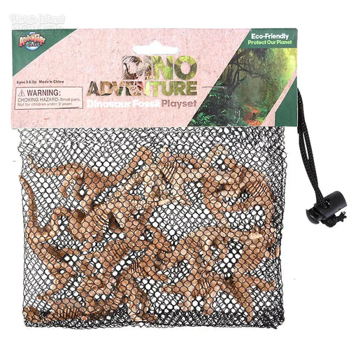 12 Piece Dino Fossil Mesh Bag Play Set - Premium Imaginative Play - Just $7.99! Shop now at Retro Gaming of Denver