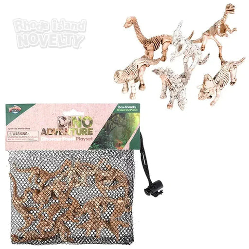 12 Piece Dino Fossil Mesh Bag Play Set - Premium Imaginative Play - Just $7.99! Shop now at Retro Gaming of Denver