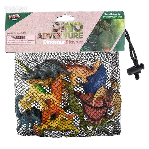 12 Piece Dinosaur Mesh Bag Play Set - Just $7.99! Shop now at Retro Gaming of Denver