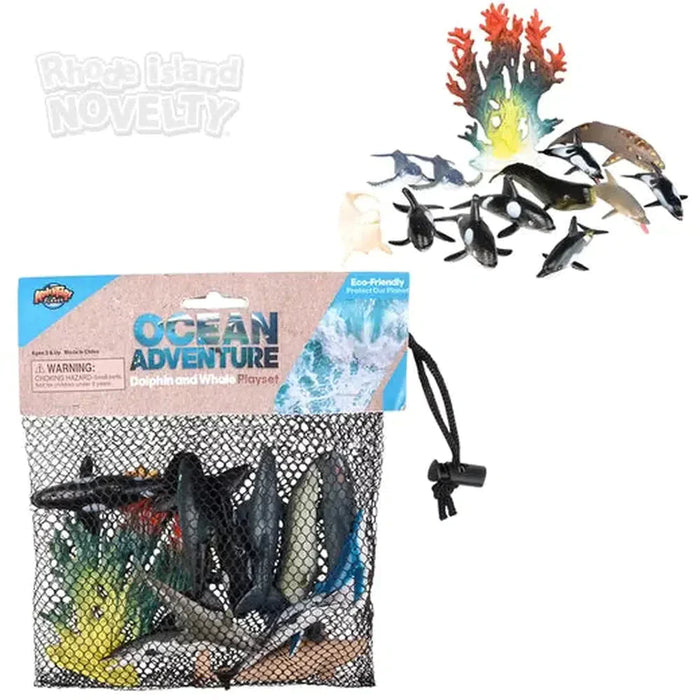 12 Piece Dolphin And Whale Mesh Bag Play Set - Just $7.99! Shop now at Retro Gaming of Denver