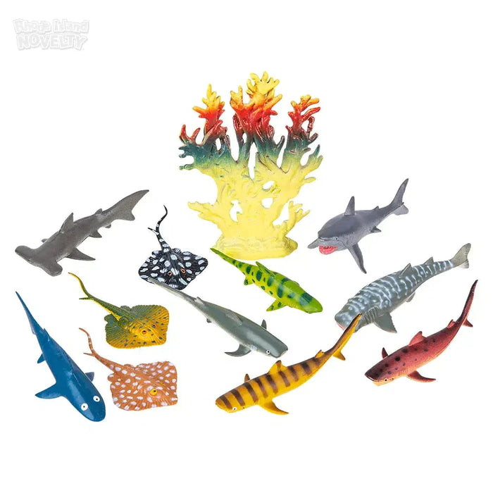 12 Piece Shark And Ray Mesh Bag Play Set - Just $7.99! Shop now at Retro Gaming of Denver