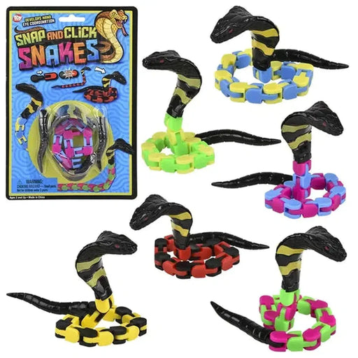 12" Snap & Click Snake Assorted Colors - Just $2.99! Shop now at Retro Gaming of Denver