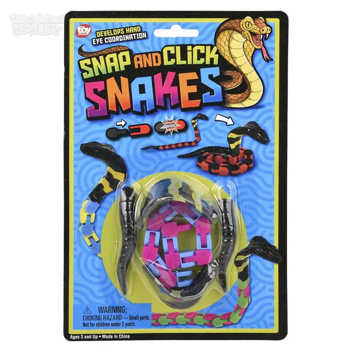 12" Snap & Click Snake Assorted Colors - Just $2.99! Shop now at Retro Gaming of Denver