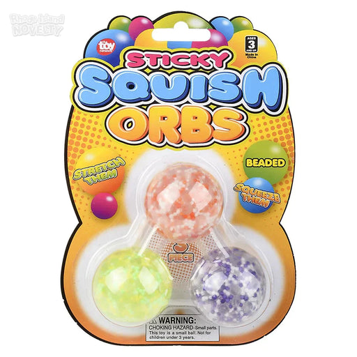 1.6" Squish Sticky Beaded Orbs 3 Pack - Just $2.99! Shop now at Retro Gaming of Denver