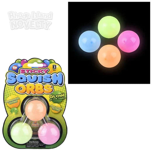 1.6" Squish Sticky Glow In The Dark Orbs 3 Pack - Just $2.99! Shop now at Retro Gaming of Denver