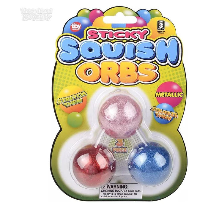 1.6" Squish Sticky Metallic Orbs 3 Pack - Just $2.99! Shop now at Retro Gaming of Denver