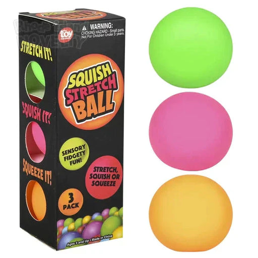 1.75" 45 mm Squish & Stretch Mini Gummi Ball 3 Pack Box - Just $5.99! Shop now at Retro Gaming of Denver