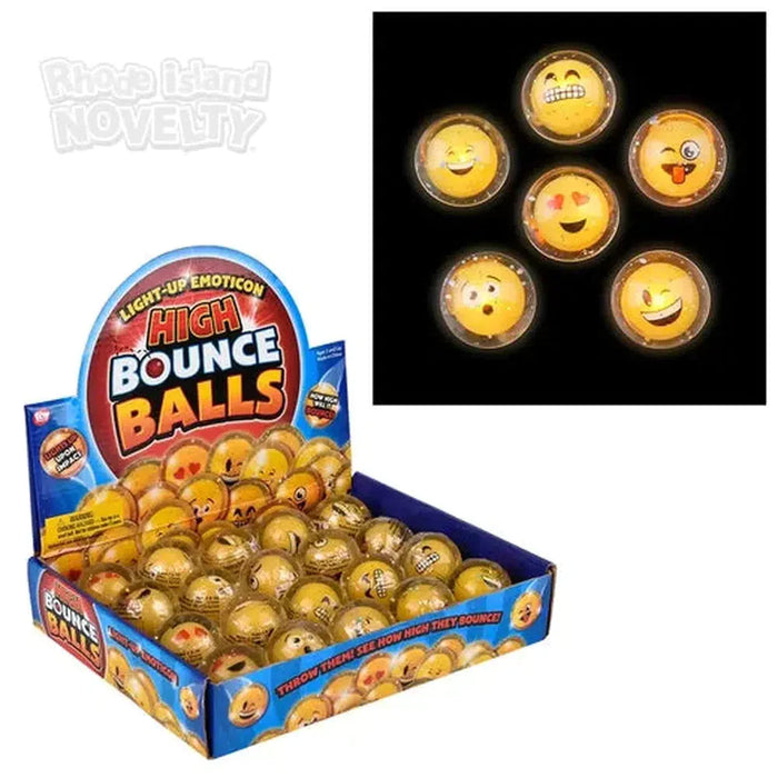 1.75" Light-Up Emoticon Hi Bounce Ball - Just $1.99! Shop now at Retro Gaming of Denver