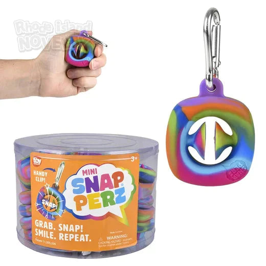 1.75" Mini Snapperz Fidget Toy Keychain Rainbow - Just $3.99! Shop now at Retro Gaming of Denver